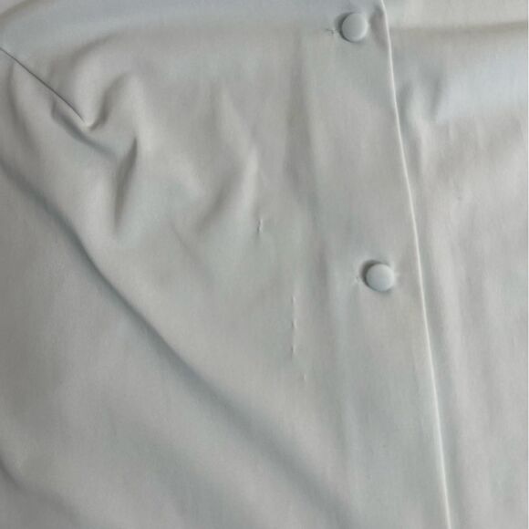 Vintage 80s Shadowline Pajama Top Light Blue Lace Trim Button Up Women Medium - Picture 7 of 13